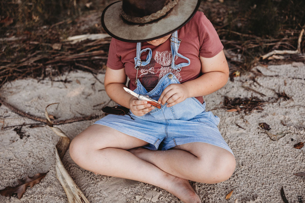 Kids at Work Wooden Pocket Knife Rounded Tip
