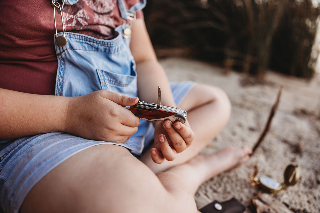 Kids at Work Wooden Pocket Knife Rounded Tip