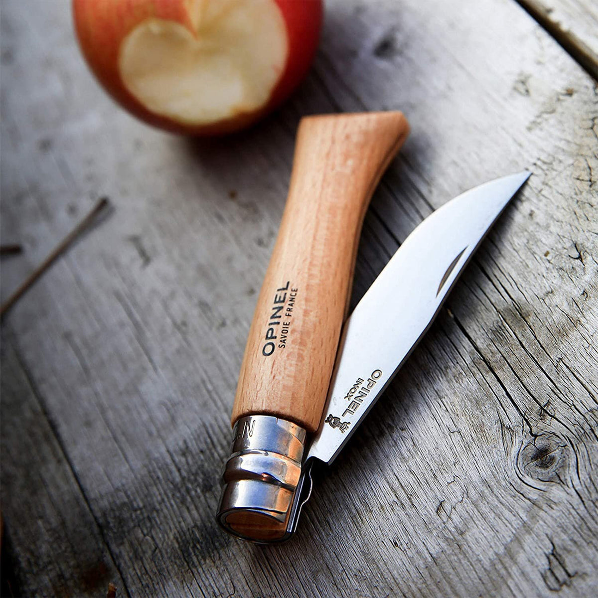Opinel No 8 Pocket Knife with Opinel Sports Sheath Set